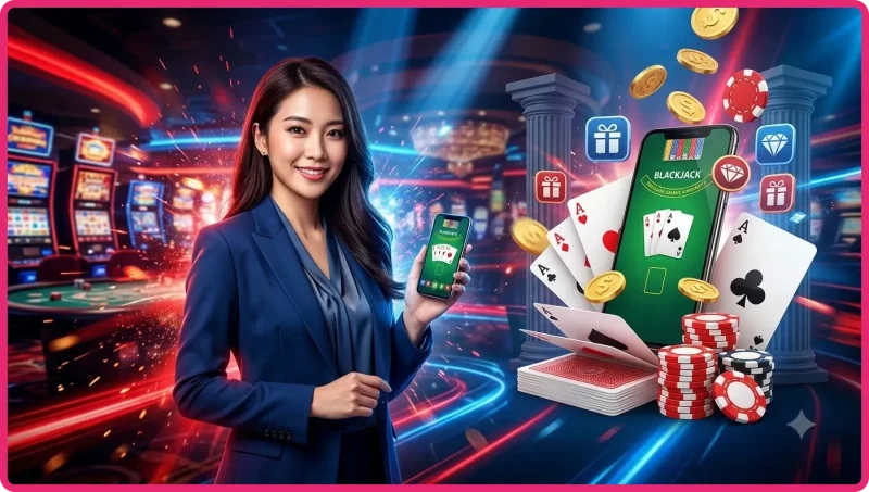 ban-blackjack-voi-bai-va-chip-minh-hoa-game-danh-bai-blackjack Bàn blackjack với bài và chip, minh họa game đánh bài blackjack